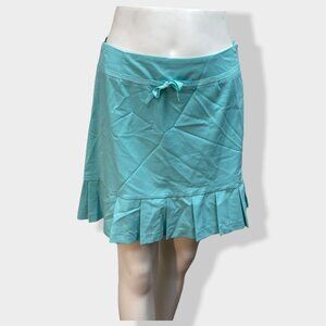 THALIAN Xtract Blue‎ Pleated Mini Skirt